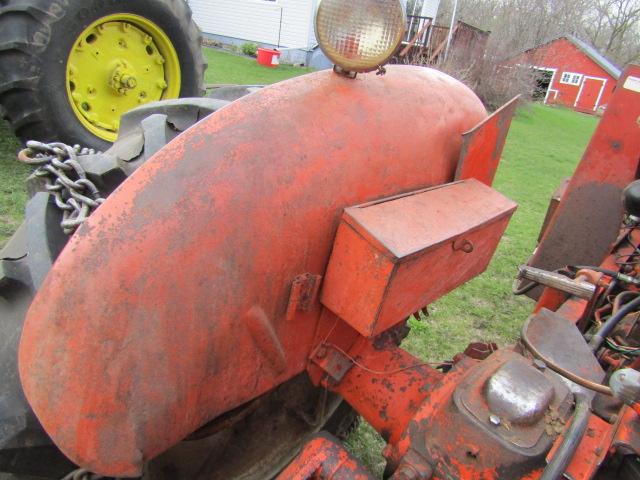 156. ALLIS CHALMERS MODEL WD45 GAS TRACTOR, NARROW FRONT, 2 POINT HITCH, 54