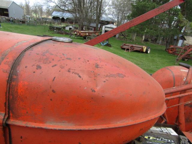 156. ALLIS CHALMERS MODEL WD45 GAS TRACTOR, NARROW FRONT, 2 POINT HITCH, 54