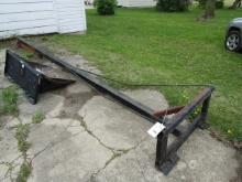 190. SHOP BUILT SKID LOADER JIB POLE, 19 FT. LENGTH