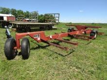 246. H & S TRICYCLE FRONT 8 +_ ROUND BALE TRAILER