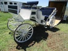 256. BEAUTIFUL CUSTOM BUILT VIS-À-VIS CARRIAGE BUILT IN QUEBEC CANADA, FOLD