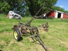 272. JOHN DEERE 2 X 14 INCH GROUND LIFT PULL TYPE PLOW