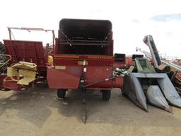 913. 338-813. H&S XL LOAD MASTER 14 FT. FORAGE BOX ON MN 10 TON 4 WHEEL WAG
