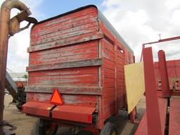 913. 338-813. H&S XL LOAD MASTER 14 FT. FORAGE BOX ON MN 10 TON 4 WHEEL WAG