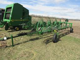 1331. NICE FRONTIER MODEL WR2012E 12 WHEEL V RAKE ON HYDRAULIC CART, ONE OW