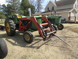 1349. 1970 JOHN DEERE MODEL 2520 GAS TRACTOR, DIFFERENTIAL LOCK, OPEN STATI
