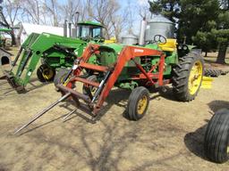 1349. 1970 JOHN DEERE MODEL 2520 GAS TRACTOR, DIFFERENTIAL LOCK, OPEN STATI