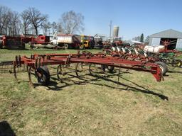 1374. IH Model 55 16 Shank Pull Type Chisel Plow with Morris 3 Bar Harrow
