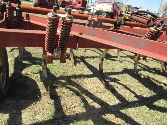 1374. IH Model 55 16 Shank Pull Type Chisel Plow with Morris 3 Bar Harrow