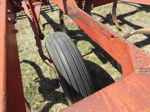 1374. IH Model 55 16 Shank Pull Type Chisel Plow with Morris 3 Bar Harrow