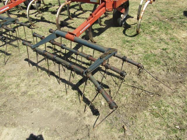 1374. IH Model 55 16 Shank Pull Type Chisel Plow with Morris 3 Bar Harrow