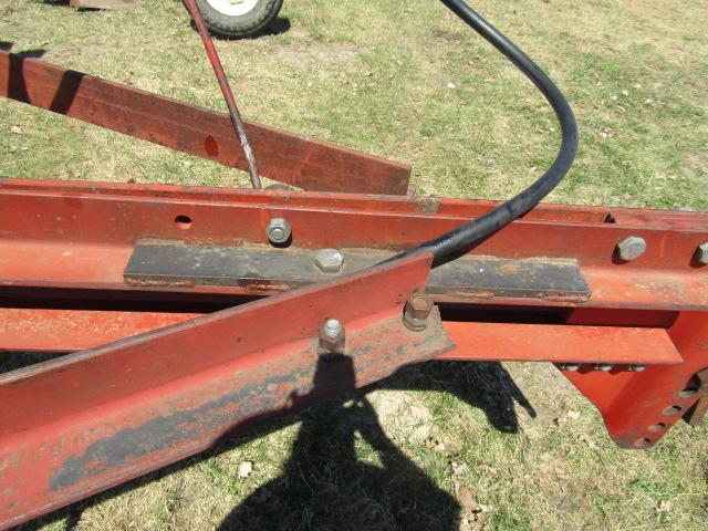 1374. IH Model 55 16 Shank Pull Type Chisel Plow with Morris 3 Bar Harrow