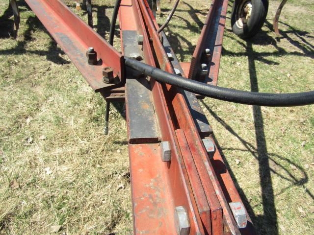 1374. IH Model 55 16 Shank Pull Type Chisel Plow with Morris 3 Bar Harrow
