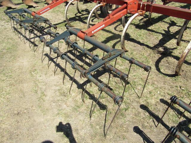 1374. IH Model 55 16 Shank Pull Type Chisel Plow with Morris 3 Bar Harrow