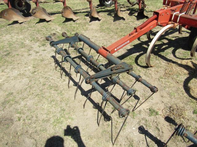 1374. IH Model 55 16 Shank Pull Type Chisel Plow with Morris 3 Bar Harrow