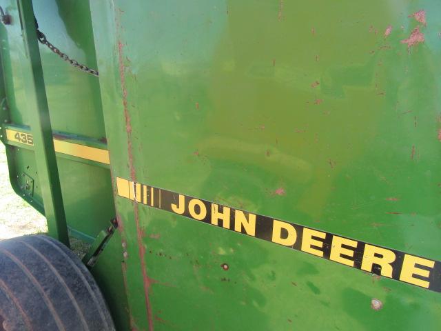 1390. John Deere Model 435 Twine Tie Round Baler, Monitor, SN# C00435X92160