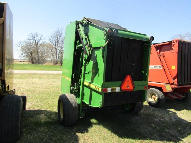 1390. John Deere Model 435 Twine Tie Round Baler, Monitor, SN# C00435X92160