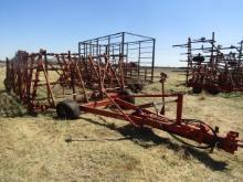 1380. Melroe # 420 45 FT. Harrow on Fold Back Cart