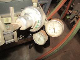 1512. ACETYLENE TORCH CART WITH TIPS AND 20# LP TANK
