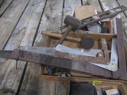 1666. 3 FLATS INC. SQUARE, ADJUSTABLE WRENCHES, STAPLE GUNS, FILES AND MORE