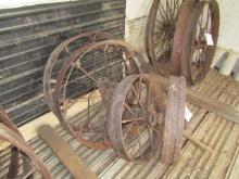1453. (4) STEEL WHEELS, ONE MONEY FOR THE LOT