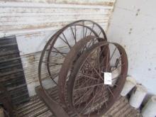 1454. (4) STEEL WHEELS, ONE MONEY FOR THE LOT