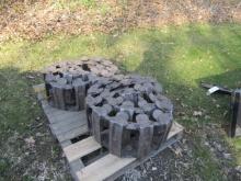 1467. SET OF LOEGERING STEEL SKID LOADER TRACKS THAT FIT BOBCAT 763 AND OTH