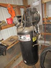 1479. CAMPBELL HAUSFELD 6 H.P. 60 GALLON  VERTICAL 220V AIR COMPRESSOR WITH