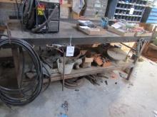 1483. 3’ X 7’ STEEL WELDING / WORK BENCH