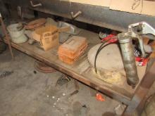 1486. GRIND STONE WHEEL, WELDING RODS, TURN BUCKLES AND MISC.