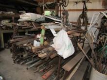 1500. STEEL RACK OF LARGE AMOUNT OF MISC. STEEL