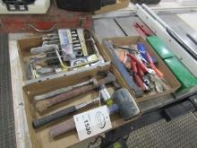 1530. (3) FLATS OF WRENCHES, TAPES, (2) BOXES OF GRIZZLY SHAPER CUTTERS