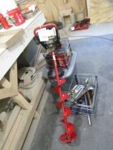 1539. VIPER 8” GAS POWERED ICE AUGER, HYD. JACK