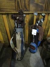 1596. 2 SETS OF OLDER GOLF CLUBS