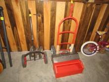 1608. CAN CART, 2 WHEEL CART, 2 TOOL BOXES
