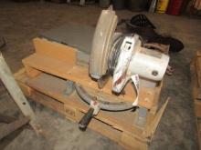 1651. OLD JOINTER, ROCKWELL MITRE SAW, TIRE SPREADER