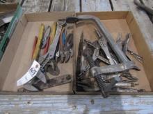 1658. (2) FLATS INC. CHANNEL LOCKS, VISE GRIPS, WELDING CLAMPS