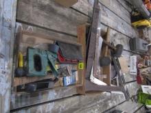 1666. 3 FLATS INC. SQUARE, ADJUSTABLE WRENCHES, STAPLE GUNS, FILES AND MORE