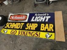 1752. MILLER LITE /VIKING BANNERS, COORS/ SUPER BOWL BANNERS, OTHER POLY SIGNS