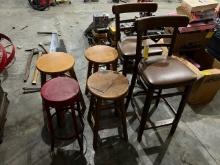 1755. 6 BAR STOOLS