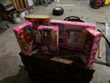 1756. 8 BARBIE DOLLS, 7 ARE IN BOXES, 2 DOLL KITS
