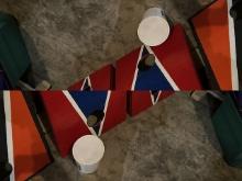 1776. BEAN BAG GAME WITH TWINS LOGO