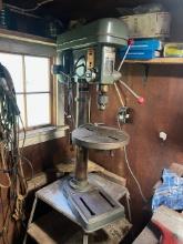 1842-A. BLACK HAWK MODEL DP514-125 BENCH TOP DRILL PRESS WITH STAND