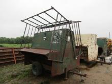 1628. VERNS’ APPROX. 2 TON PORTABLE CREEP FEEDER WITH TIP DOWNS