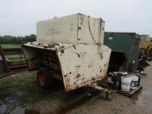 1629. APACHE APPROX. 2 TON PORTABLE CREEP FEEDER, NO TIP DOWNS