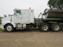 1644. 1995 VOLVO TWIN SCREW SEMI TRACTOR, N-14 DIESEL, 13 SPEED EATON TRANS