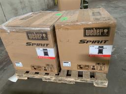 Lot of (2) Weber Spirit  GRILLS