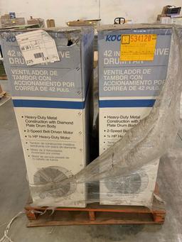 Lot of (2) 42" Drum fans