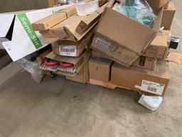 Pallet of mixed merchandise, to include but not limited to: String lights, pipe insulation, car air