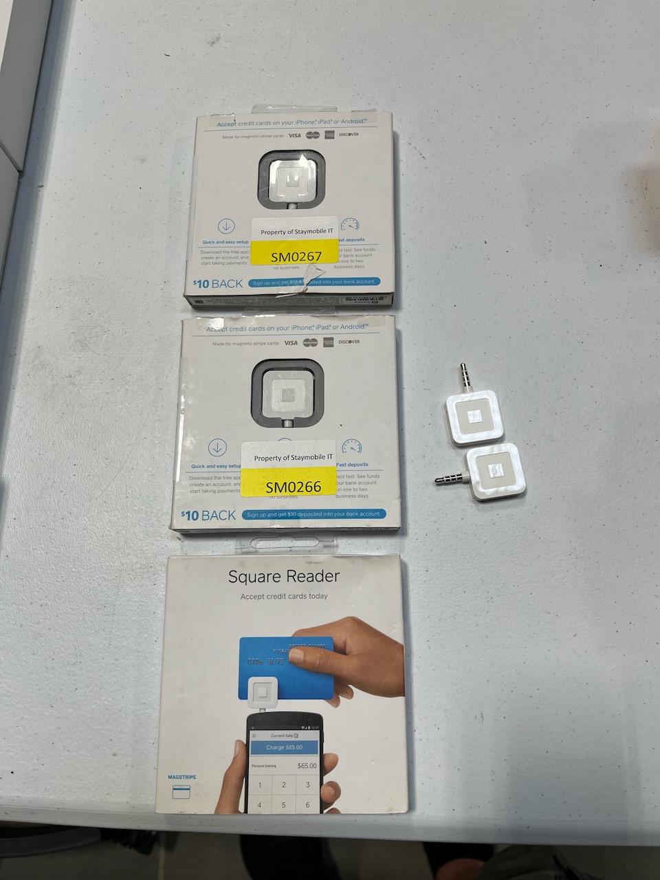Lot of 5 Square Readers
